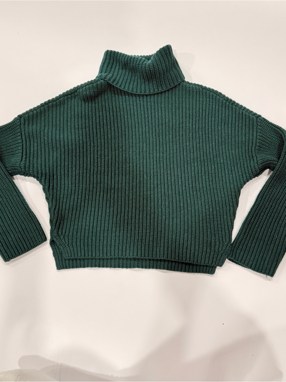 Abercrombie & Fitch Forest Green Ribbed Turtleneck Sweater